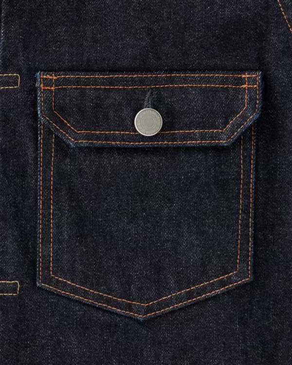 Momotaro - 1105SP 15.7OZ ZIMBABWE COTTON GOING TO BATTLE (GTB) DENIM JACKET - Image 3